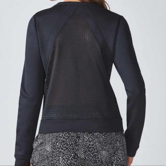 Fabletics Tops - Fabletics Scuba sweatshirt black Sz S